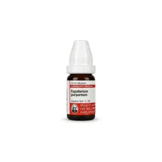 Eupatroium Purpureum 10ml liquid homeopathic dilution bottle or pack on white background
