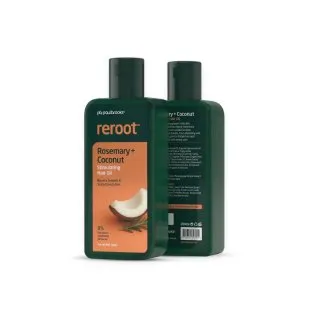 Reroot Stimulating Hair Oil by Paul Brooks, product pack on a white background