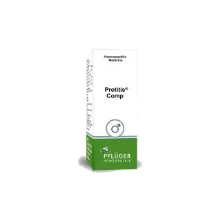 Protitis Comp by Pflüger, product carton centered on a white background