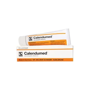 Calendumed Ointment 50g by Dr. Willmar Schwabe, product packaging on a white background