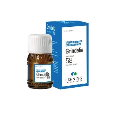 L-58 Grindelia Complex 30 ml Drops by Lehning Laboratories, product package on white background