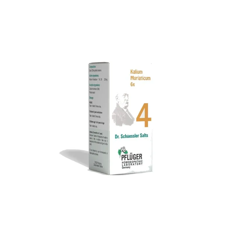 Kalium Muriaticum 4 by Pflüger, product carton centered on a white background