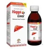Happi Liver Syrup (Sugar free), Kamal Laboratories product pack on a white background