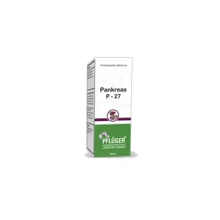 P-27 Pankreas by Pflüger, product carton centered on a white background