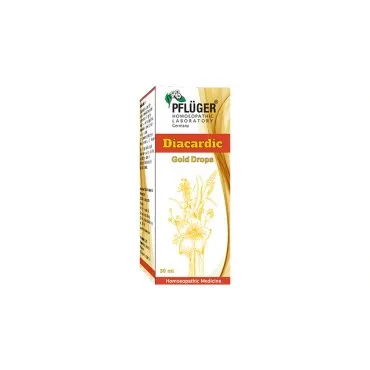 Diacardic - Gold Drops by Pflüger, product carton centered on a white background