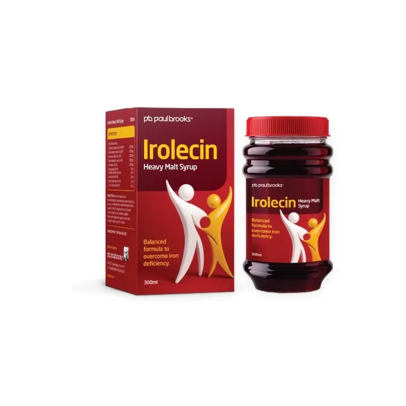 Irolecin Heavy Malt Syrup by Paul Brooks, product pack on a white background