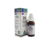 BM 35 Drops homeopathic drops on a pure white background