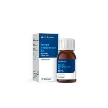 Ferrum Phosphoricum 6x by Paul Brooks, product pack on a white background