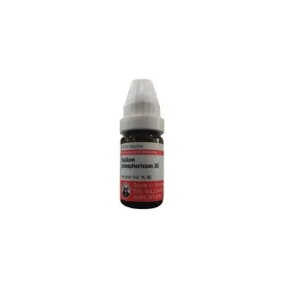 Kalium Phosphoricum 10ml liquid homeopathic dilution bottle or pack on white background