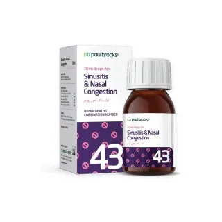 Sinusitis & Nasal Congestion by Paul Brooks, product pack on a white background