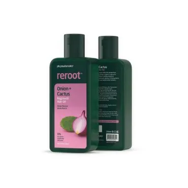 Reroot Regrowth Hair Oil by Paul Brooks, product pack on a white background