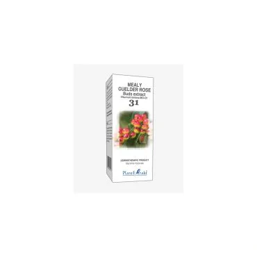 Mealy Guelder Rose Buds Extract product packaging on a white background
