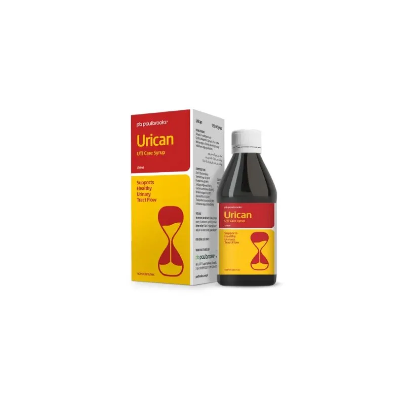 Urican Syrup by Paul Brooks, product pack on a white background