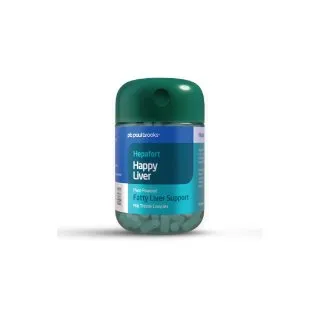 Happy Liver by Paul Brooks, product pack on a white background