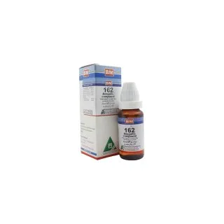 BM 162 Drops homeopathic drops by BM Homoeopathic Pharmaceuticals on a pure white background