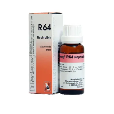 R64 Albuminuria Drops by Dr. Reckeweg, 22ml pack