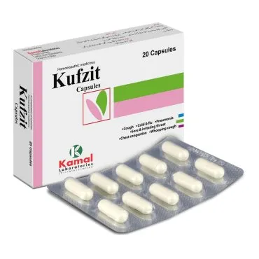 KUFZIT (CAPSULES), Kamal Laboratories product pack on a white background