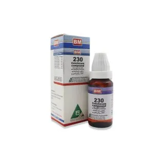 BM 230 Drops homeopathic drops on a pure white background