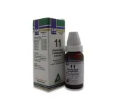 BM 11 Drops homeopathic drops by BM Homoeopathic Pharmaceuticals on a pure white background