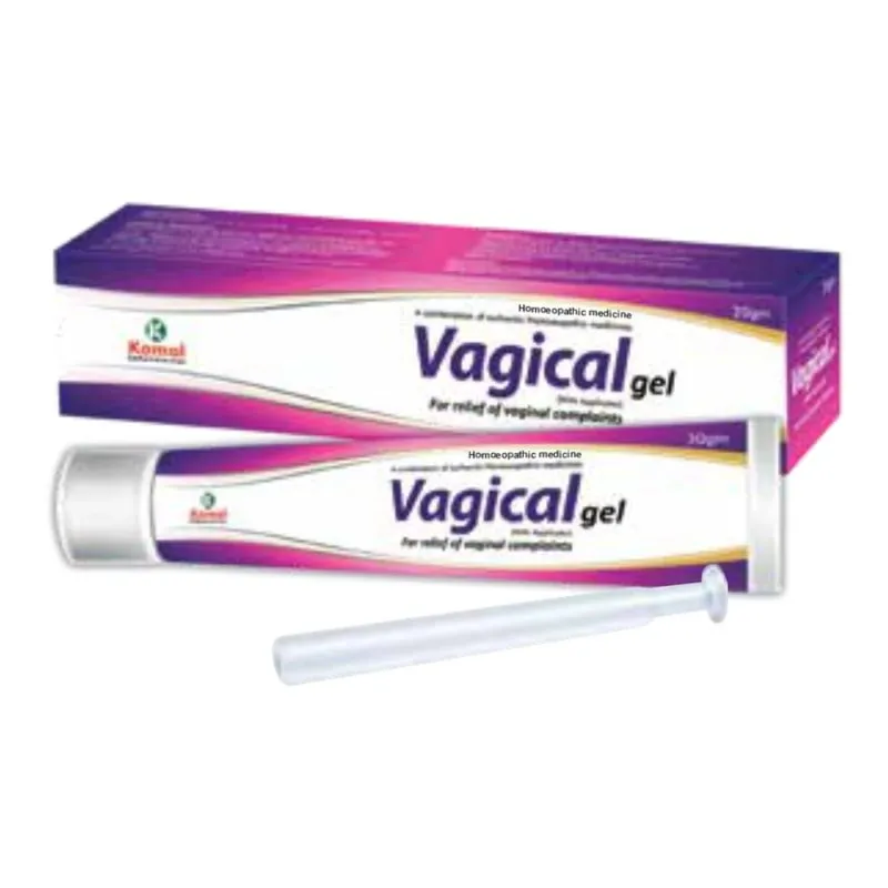 Vagical gel (With Applicator) 20 g, Kamal Laboratories product pack on a white background