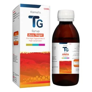 TG Syrup, Kamal Laboratories product pack on a white background