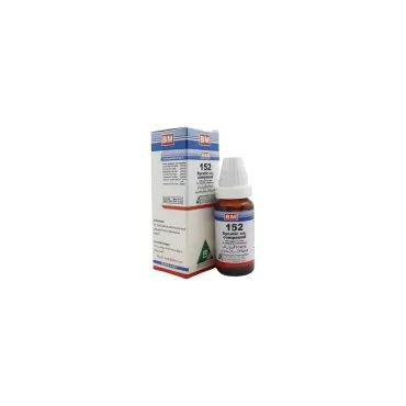 BM 152 Drops homeopathic drops by BM Homoeopathic Pharmaceuticals on a pure white background
