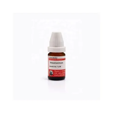Thiosinaminum mixed pack formats homeopathic dilutions and tablets bottle or pack on white background