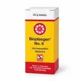 Bioplasgen No. 6 20g homeopathic combination tablets by Dr. Willmar Schwabe on a pure white studio background