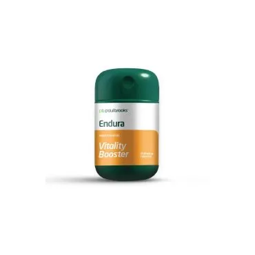 Endura Capsules by Paul Brooks, product pack on a white background