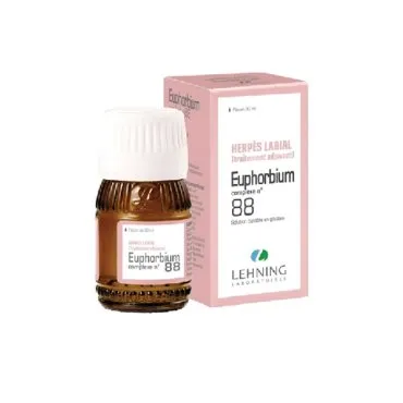 L-88 Euphorbium Complex 30 ml Drops by Lehning Laboratories, product package on white background