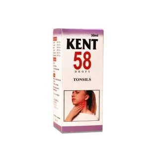 Kent 58 Drops product packaging