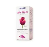 Her Rose Eye Drops 10 ml by Dr. Masood, original product carton on a white background