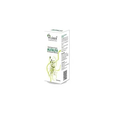 Alfalfa Tonic by Pflüger, product carton centered on a white background