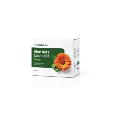Aloe Vera Calendula Cream by Paul Brooks, product pack on a white background