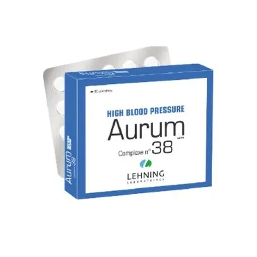 L-38 Aurum Complex 60 tablets Tablets by Lehning Laboratories, product package on white background