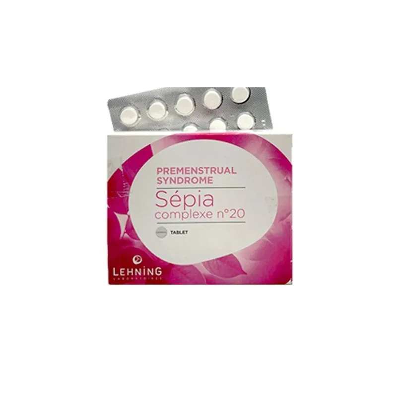 L-20 Sepia Complex 60 tablets Tablets by Lehning Laboratories, product package on white background