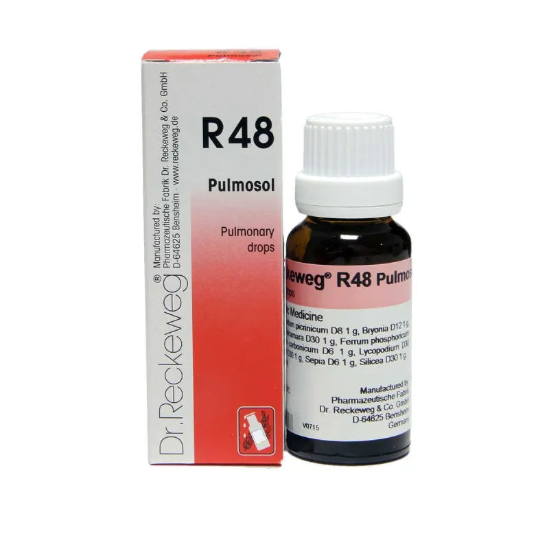 R48 Pulmonary diseases Drops by Dr. Reckeweg, 22ml pack