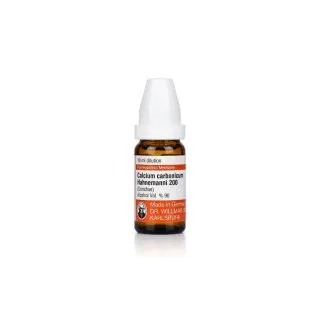 Calcium Carbonicum Hahnemanni 10ml liquid homeopathic dilution bottle or pack on white background