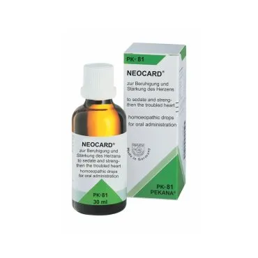 Pekana PK 81 NEOCARD Drops, 30 ml homeopathic drops, original product packaging