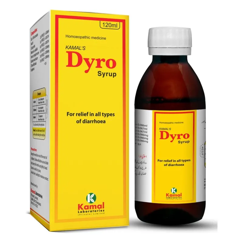 DYRO Syrup, Kamal Laboratories product pack on a white background