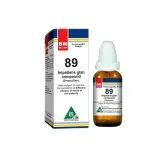 BM 89 Drops homeopathic drops on a pure white background