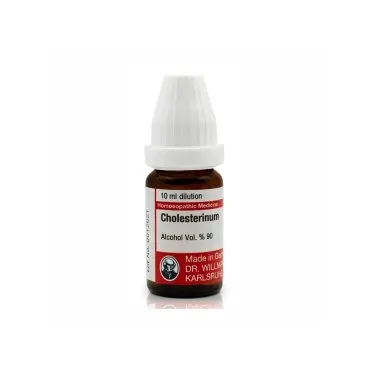 Cholesterinum mixed pack formats homeopathic dilutions and tablets bottle or pack on white background