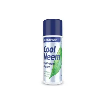 Cool Neem Prickly Heat Powder by Paul Brooks, product pack on a white background