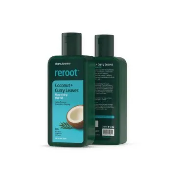 Reroot Nourishing Hair Oil by Paul Brooks, product pack on a white background