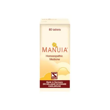Manuia 80 Tablets by Dr. Willmar Schwabe, product packaging on a white background