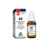 BM 86 Drops homeopathic drops on a pure white background