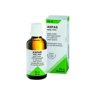 Pekana PK 08 ASPAS Drops, 30 ml homeopathic drops, original product packaging