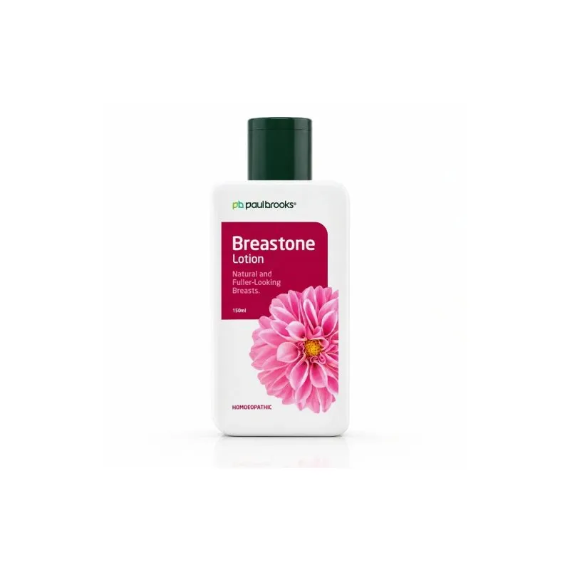 Breastone Lotion by Paul Brooks, product pack on a white background