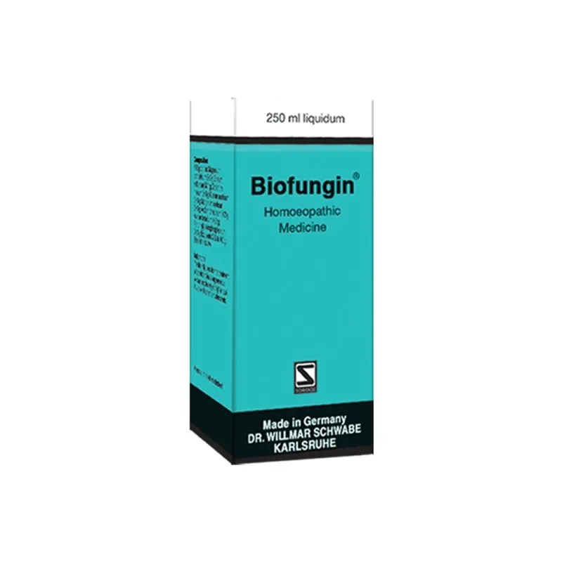 Biofungin Tonic 250ml by Dr. Willmar Schwabe, product packaging on a white background