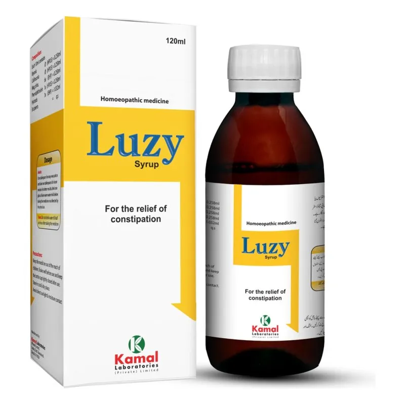 Luzy Syrup 120 ml, Kamal Laboratories product pack on a white background